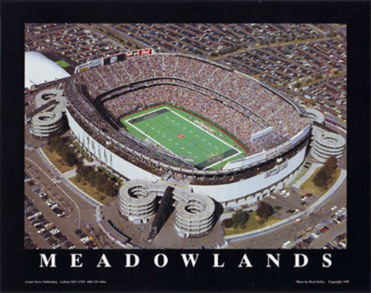 Framed Art Meadowlands - NY Jets at Giants Stadium, East Rutherford, NJ by Mike Smith 8 x 10